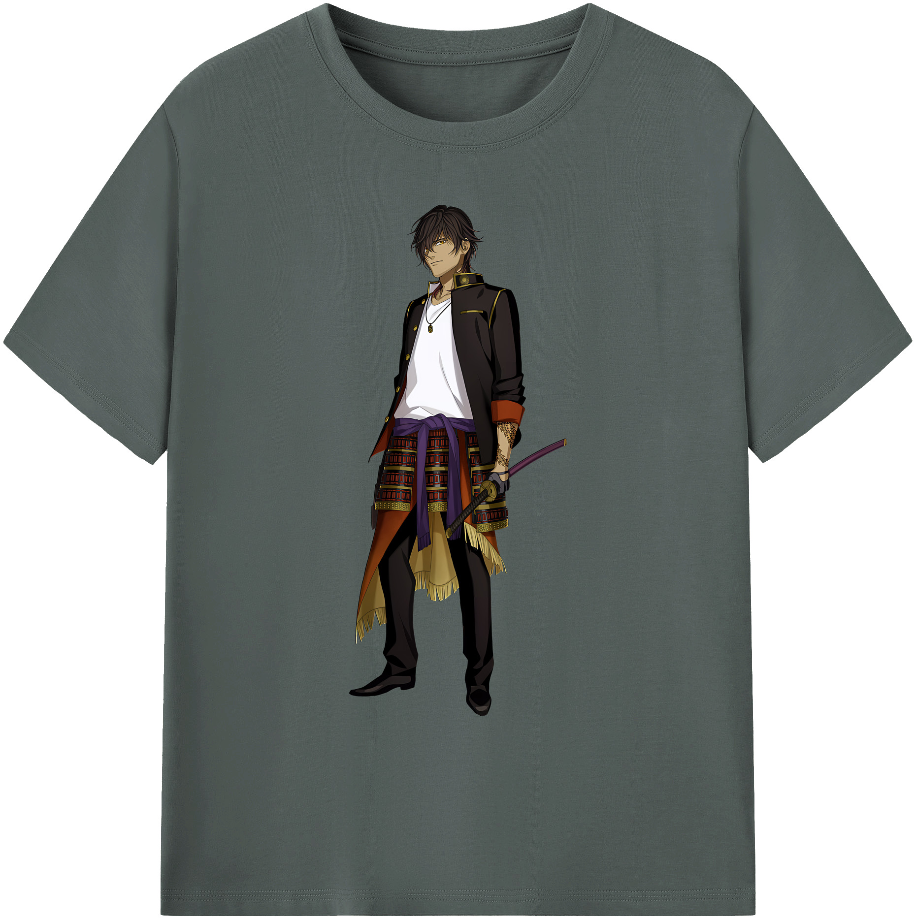 （画像用） 刀剣乱舞 Touken Ranbu 綿100％ メンズ半袖Tシャツ｜肌触りやわらか＆通気性